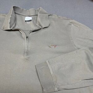 Greg Norman Men's Classic Fit Quarter Zip Long Sleeve Performance Polo XXL